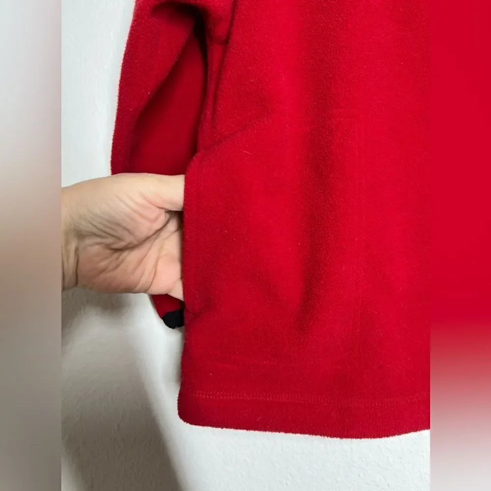 Old Navy Fleece Red Sweatshirt 1/3 Zit Kids size S